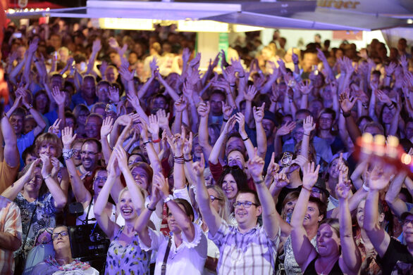 Concert on stage during Johannisnacht.