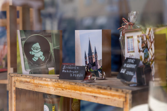 Schaufenster des Best of Mainz Stadtladens