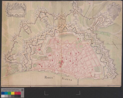 Aus der Sammlung Levi: Plan et Environs de Mayence 1735