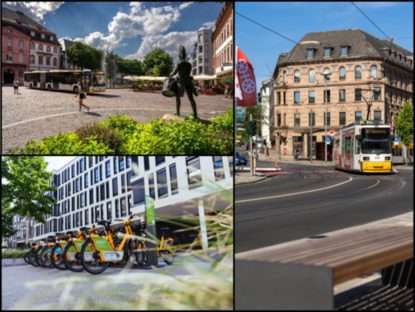 Collage Nahrverkehr in Mainz