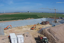 Bildergalerie "RRB Ebersheim 08-2017" Baustelle neues Regenrückhaltebecken Ebersheim