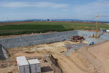 Bildergalerie "RRB Ebersheim 08-2017" Baustelle neues Regenrückhaltebecken Ebersheim