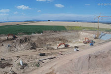 Bildergalerie "RRB Ebersheim 07-2017" Baustelle Neues Regenrückhaltebecken Ebersheim Juli 2017