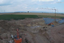 Bildergalerie "RRB Ebersheim 07-2017" Baustelle Neues Regenrückhaltebecken Ebersheim Juli 2017