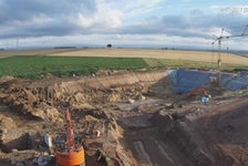 Bildergalerie "RRB Ebersheim 07-2017" Baustelle Neues Regenrückhaltebecken Ebersheim Juli 2017