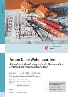 Plakat FNWQ - Strategien zur Umsetzung gemischter Wohnquartiere