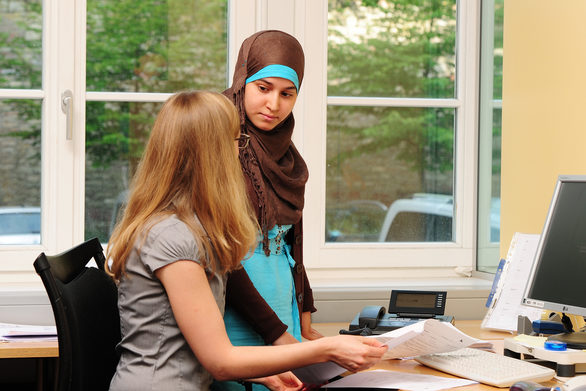 Mitarbeiterinnen der Stadtverwaltung