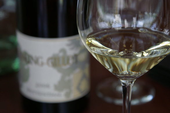 Glas Weißwein