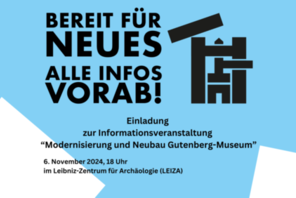 Einladung Info-Event am 6. November © Gutenberg-Museum Mainz, Bartenbach AG