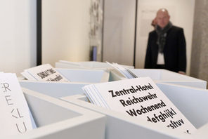 Die Sonderausstellung "Futura. Die Schrift" (2016-17) im Gutenberg-Museum © Gutenberg-Museum, Mainz, Foto: Bernd Eßling