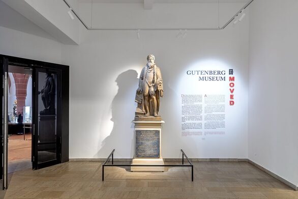 Der Auftakt zur Ausstellung "Gutenberg-Museum MOVED"