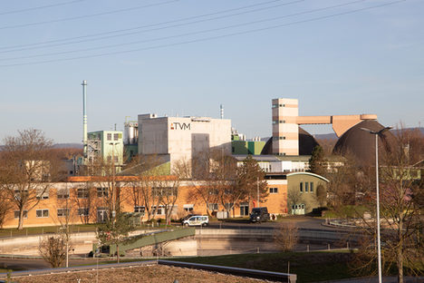 Blick auf die Mainzer Kläranlage