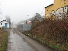 Die Trasse vor dem Bau der Mauer