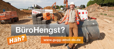 Gezeigt wird das Motiv "Bürohengst".